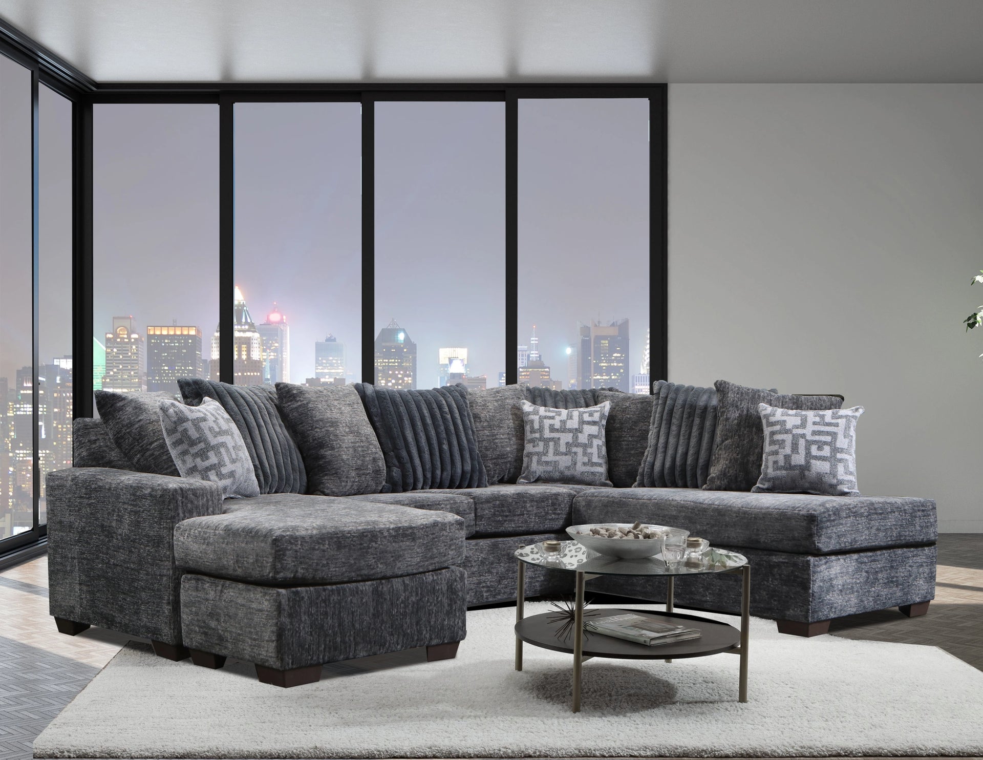 Skyline park gray sectional discount