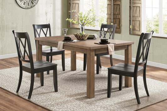 JANINA COLLECTION 5 PC DINING SET BLACK