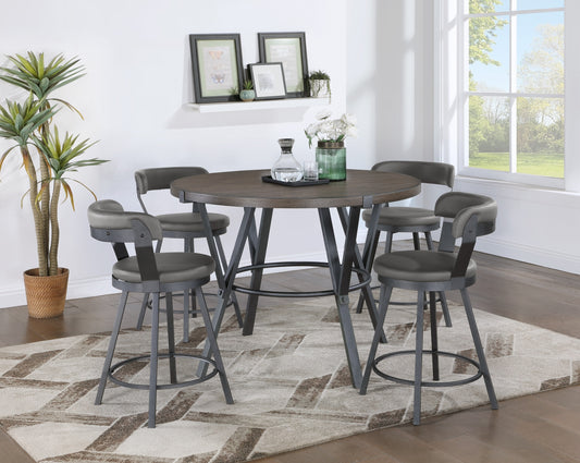 TEMPA COLLECTION 5PC DINING SET GRAY