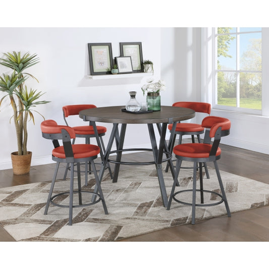 TEMPA COLLECTION 5PC DINING SET RED