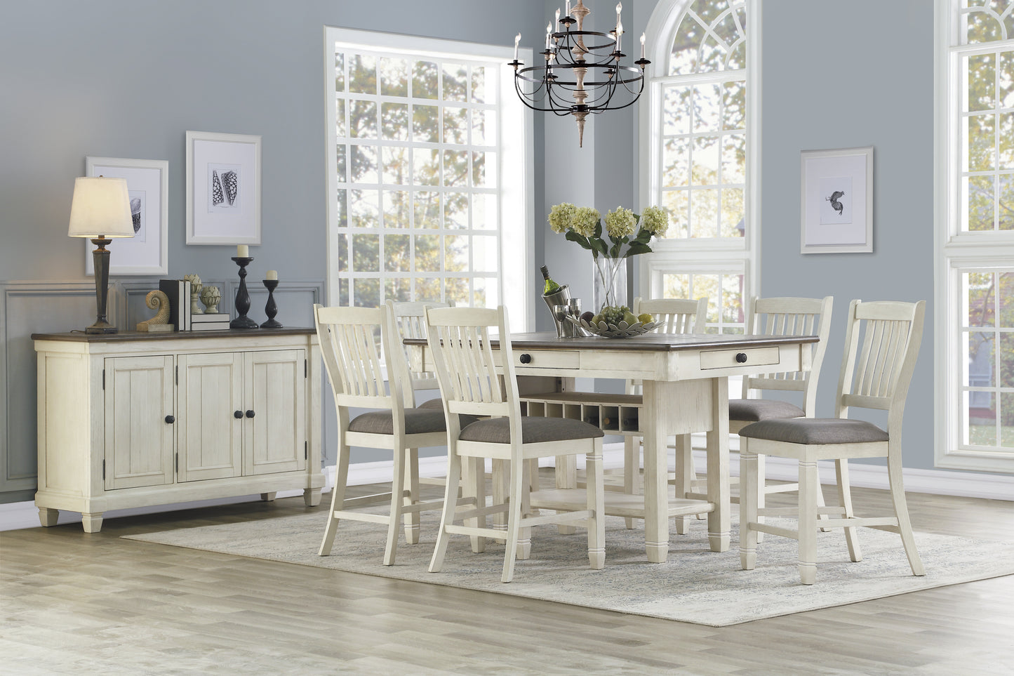 GRANBY COLLECTION 7 PC COUNTER HEIGHT DINING SET