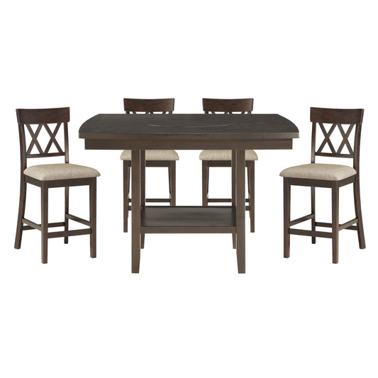 BALIN COLLECTION 5PC COUNTER HEIGHT DINING SET