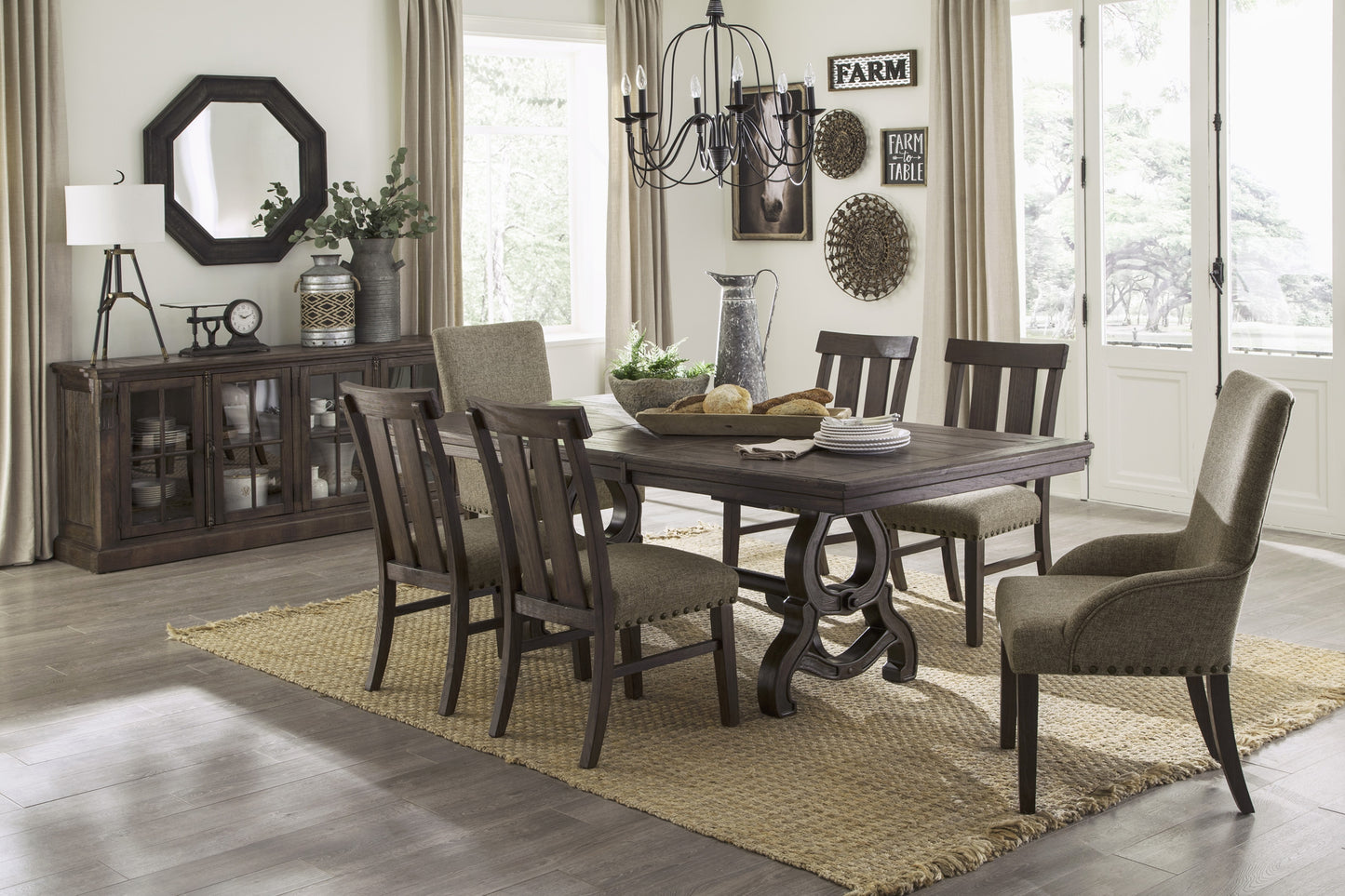 GLOVERSVILLE COLLECTION 7 PC DINING SET