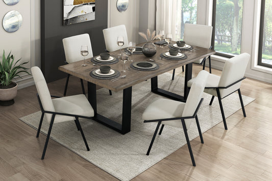 ROCHELLE COLLECTION 7 PC DINING SET