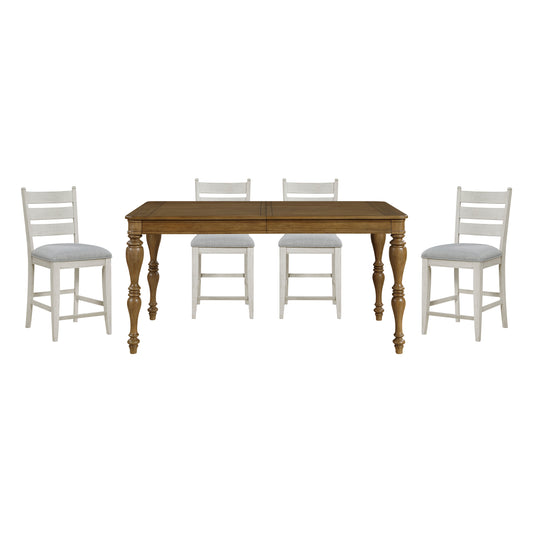 WYATT COLLECTION 5PC COUNTER HEIGHT DINING SET