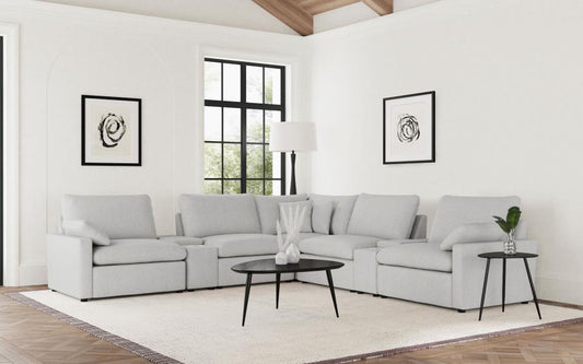 Collins 7-piece Modular Power Reclining Sectional Grey (Coming soon!)