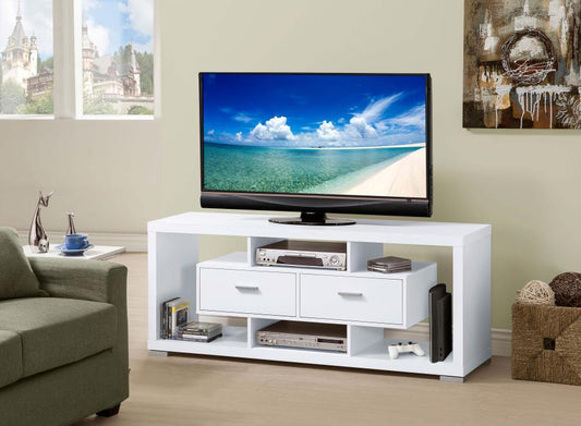 Darien 2-drawer Engineered Wood 59" TV Stand White