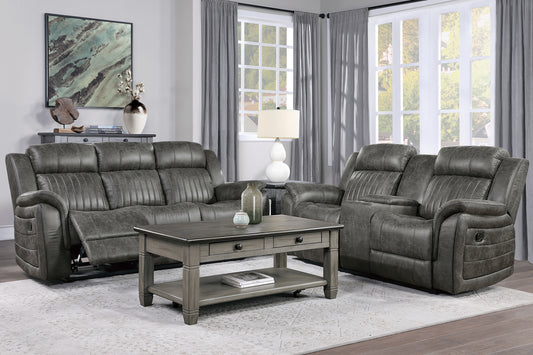 CENTEROAK COLLECTION 2PC RECLINING SOFA AND LOVESEAT