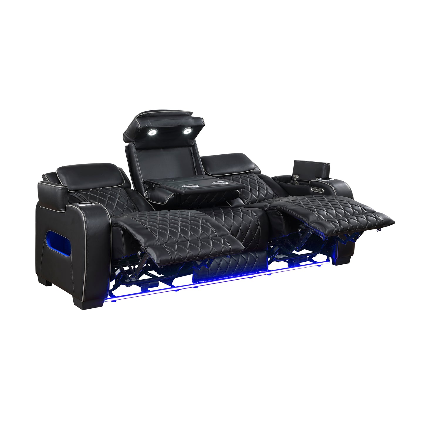 FAIRWAY COLLECTION RECLINING SOFA BLACK