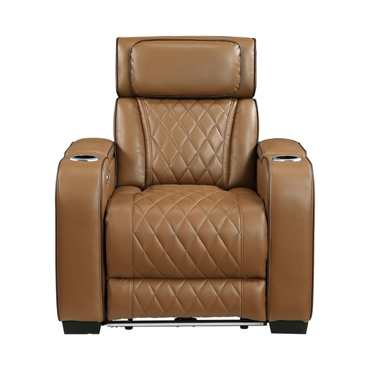 FAIRWAY COLLECTION RECLINING CHAIR BROWN