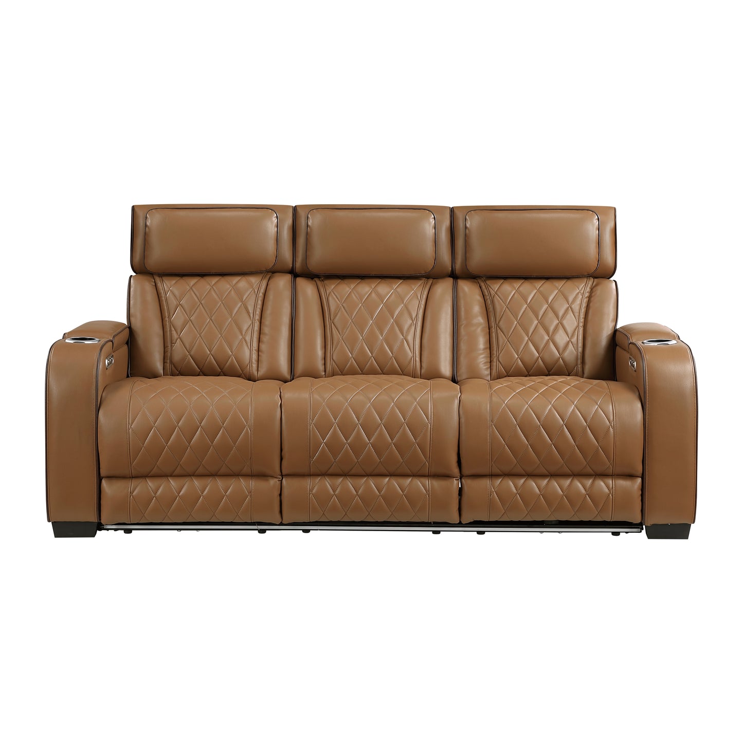 FAIRWAY COLLECTION RECLINING SOFA BROWN