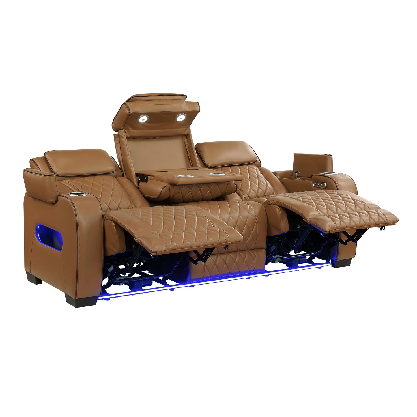 FAIRWAY COLLECTION RECLINING SOFA BROWN