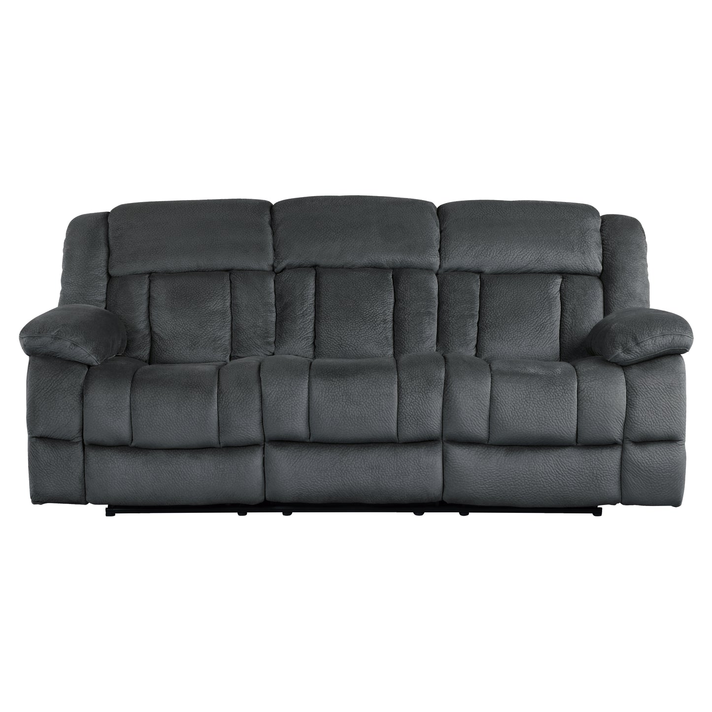LAURELTON COLLECTION CHARCOAL DUAL RECLINING SOFA