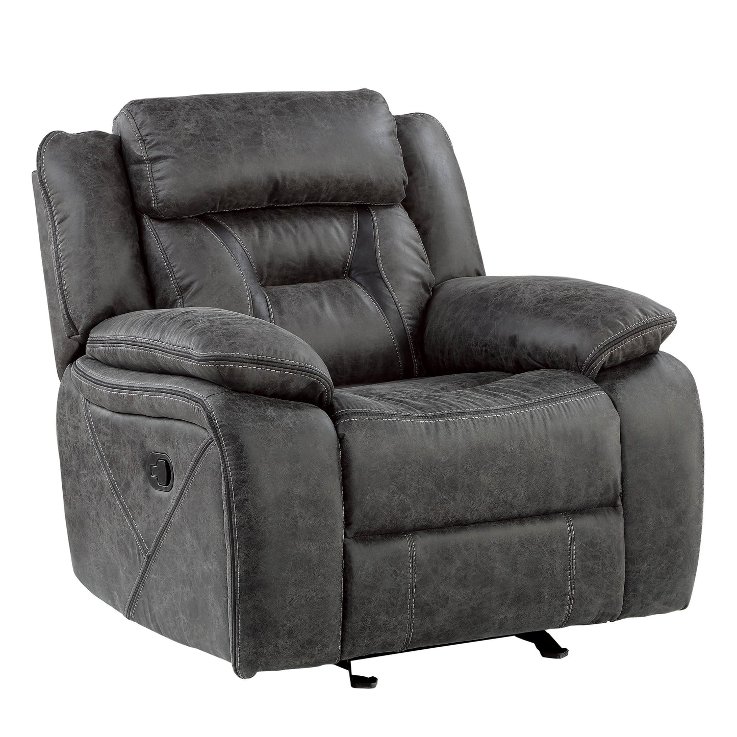 MADRONA HILL COLLECTION GLIDER RECLINING CHAIR GRAY