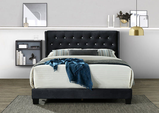#C5705-QN QUEEN BLACK DIAMOND BED FRAME