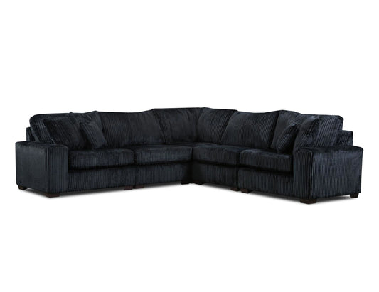 LIBBY 5PC BLACK SECTIONAL (LAF CHAISE)