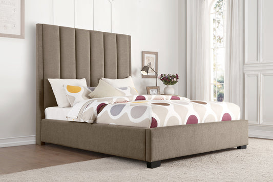 NEWMAN COLLECTION KING BED FRAME BROWN