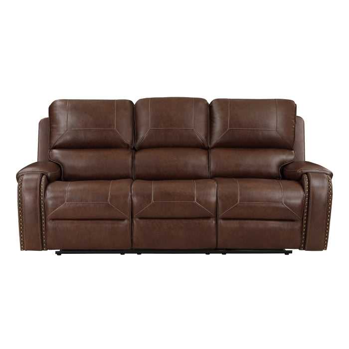 SHAWDOWFAX COLLECTION RECLINING SOFA BROWN