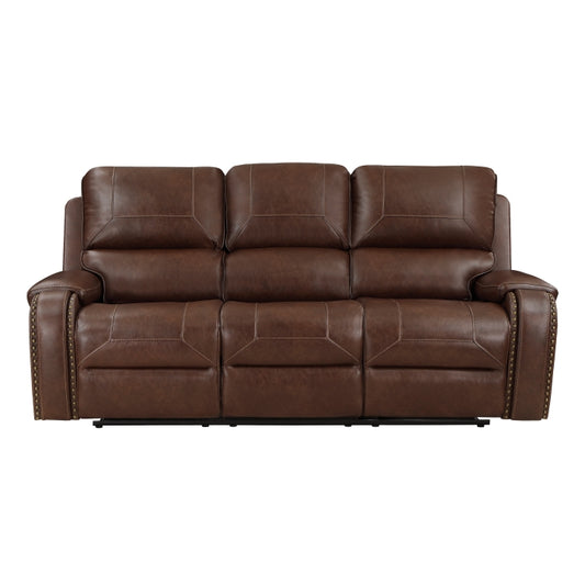 SHAWDOWFAX COLLECTION RECLINING SOFA BROWN