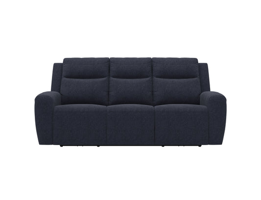 MADDOX COLLECTION CHARCOAL POWER RECLINING SOFA W/ADJUSTABLE HEADRESTS
