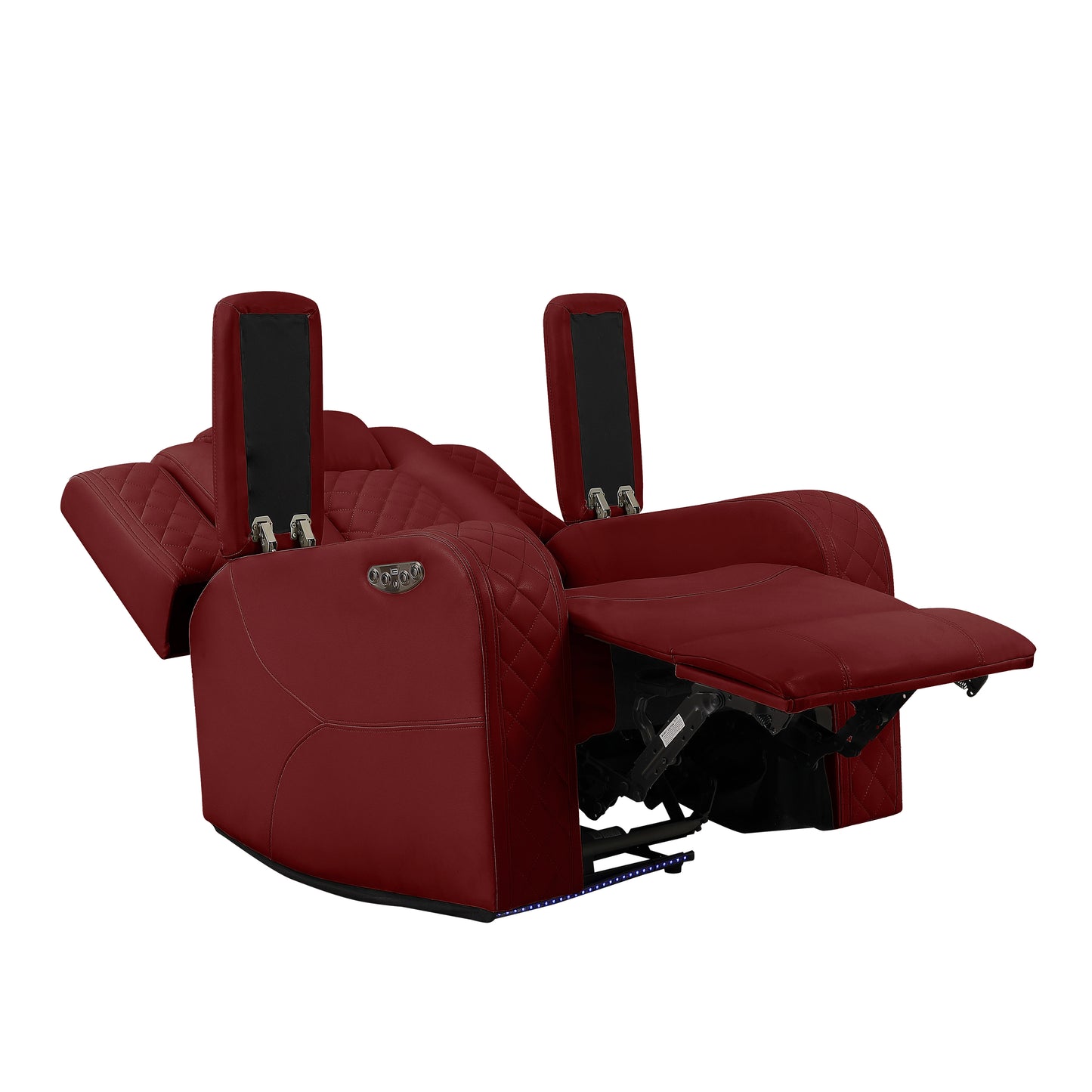 RADIANT COLLECTION 3 PC POWER RECLINING SOFA, LOVESEAT AND CHAIR RED