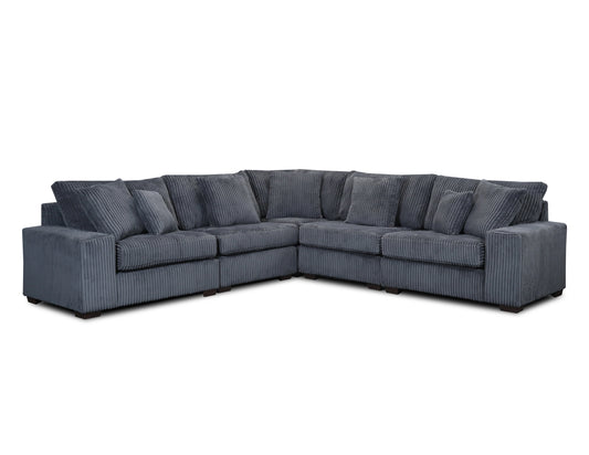 LIBBY CHARCOAL 5PC SECTIONAL